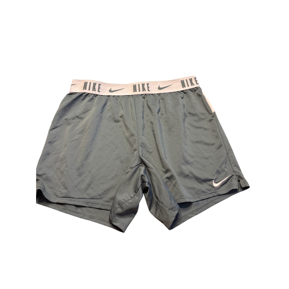 Nike Dri-FIT Kids Shorts XL Gray Pink Athletic Training Gym Running Shorts